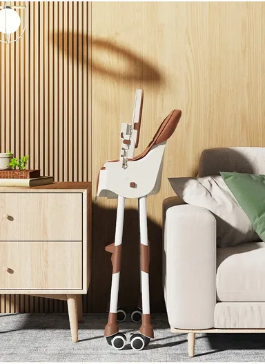 6-36 Month 2 In 1 Baby High Chair, Dining Chair, Playtime Chair, Foldable Booster Seat With 360° Wheels, Safety Belt, Storage Bag &amp; Removable Double-Tray for Toddler &amp; Infant Y-HC401 (H97 x W65 x D73)cm - Blue