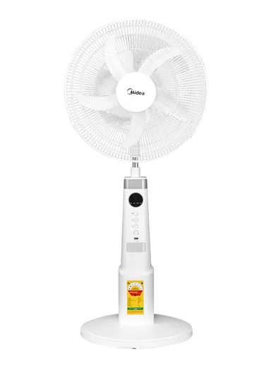 9-Speed Rechargeable Fan Digital Control with 80° Oscillation &amp; Remote DC Motor &amp; Night-Light FS45-23MRD