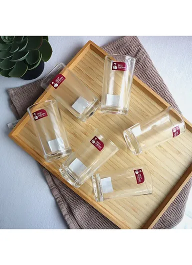 200ml 6-Pcs Elegant Design Glass Cups for All Occasions 62110