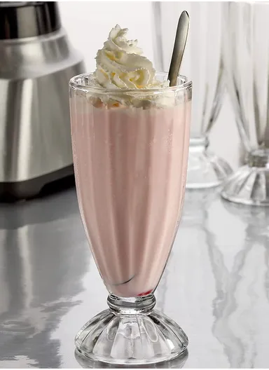 6-Pcs 400ml Various Smothies &amp; Milkshake Glass Cup Set (D7.5 x H18)cm