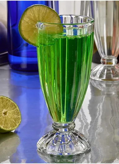 6-Pcs 400ml Various Smothies &amp; Milkshake Glass Cup Set (D7.5 x H18)cm