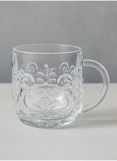 6-Pcs 300ml Hot Beverages Glass Mug Set with Handle