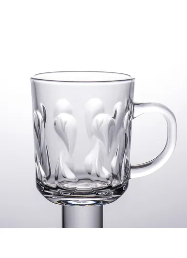  220ml 6 Pcs Elegant Round Glass Cup Suitable For Hot &amp; Cold Beverages