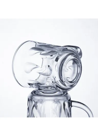  220ml 6 Pcs Elegant Round Glass Cup Suitable For Hot &amp; Cold Beverages