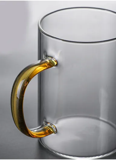 265ml Round Shape Glass Cup, Hot &amp; Cold Suitable Beverages (D6.5 x H8)cm - Dark Green