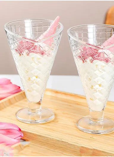 6-Pcs 265ml Ice Cream &amp; Dessert Glass Cups Set 