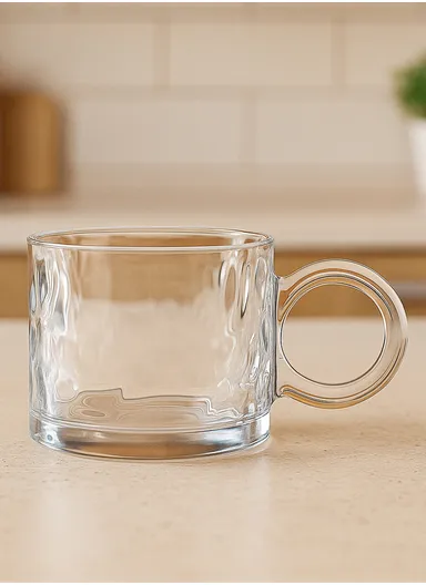 2Pcs 400ml Cups For Coffee, Tea, Cereal &amp; Hearty Soups With Wide Plate - (D9 x H9)cm