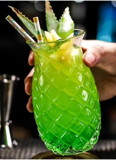 320ml Pineapple Pattern Cold Beverages Glass Cup 