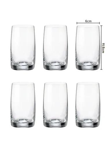6-pcs 290ml Various Beverages Glass Cup Set 