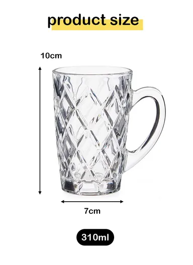 170ml 6-Pcs Multi-Use Drinking Glass Mug Set