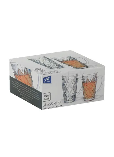 170ml 6-Pcs Multi-Use Drinking Glass Mug Set