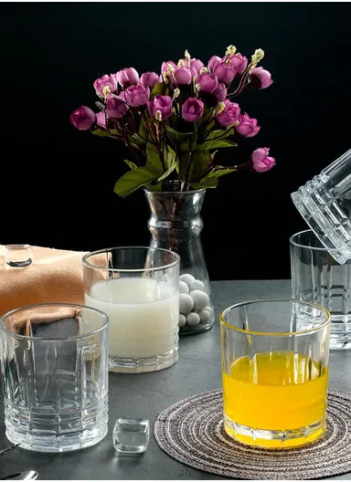 6-Pcs 320ml Modern Elegant Beverages Glass Cups Set