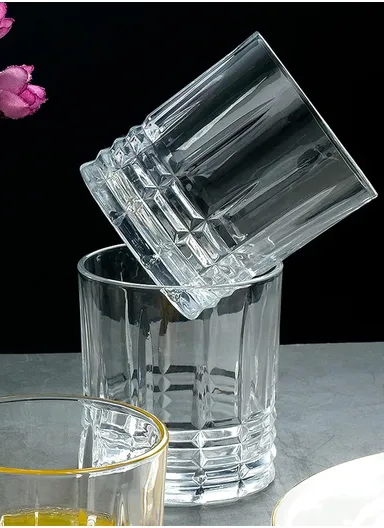 6-Pcs 320ml Modern Elegant Beverages Glass Cups Set