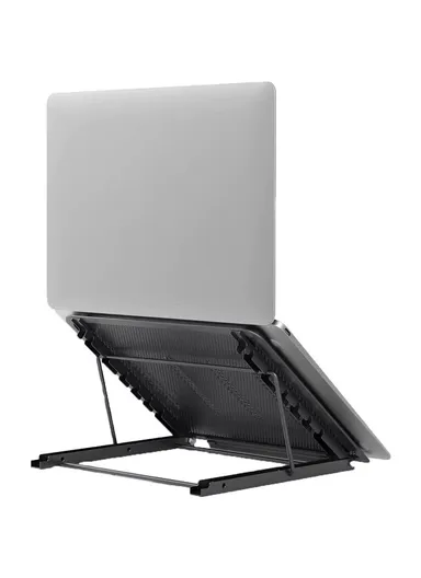 Foldable Adjustable-Height Iron Mesh Desktop Stand (W24 x D19 x H19)cm