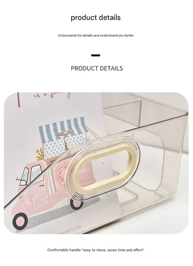 Three Open Style Vertical Desktop Bookshelf with Handles, Organizer for Office &amp; Home (W25 × D25 × H11)cm