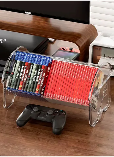 Clear Acrylic Books Holder &amp; File Organizer (W32 x D19 x H19)cm