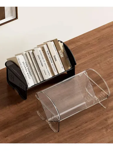 Clear Acrylic Books Holder &amp; File Organizer (W32 x D19 x H19)cm