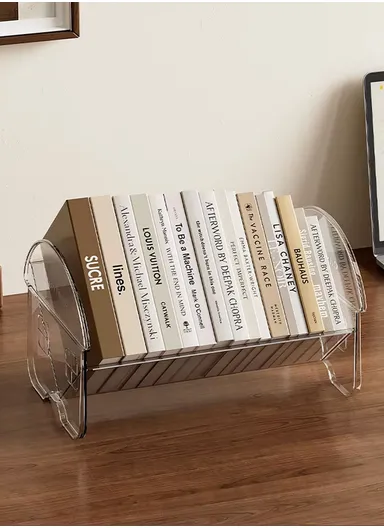 Clear Acrylic Books Holder &amp; File Organizer (W32 x D19 x H19)cm