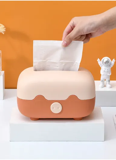 Living Room Table Tissue Box, Home Decoration Tissue Holder (W21 x D13 x H13)cm