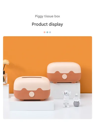 Living Room Table Tissue Box, Home Decoration Tissue Holder (W21 x D13 x H13)cm