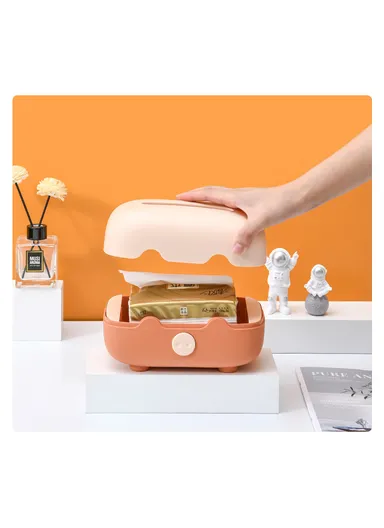 Living Room Table Tissue Box, Home Decoration Tissue Holder (W21 x D13 x H13)cm