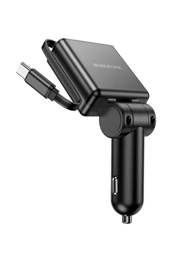 60W Smart PD Dual USB-C Charger with 80cm Extension Cable BZ33