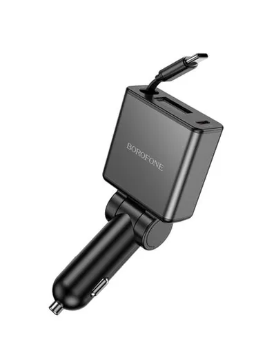 60W Smart PD Dual USB-C Charger with 80cm Extension Cable BZ33