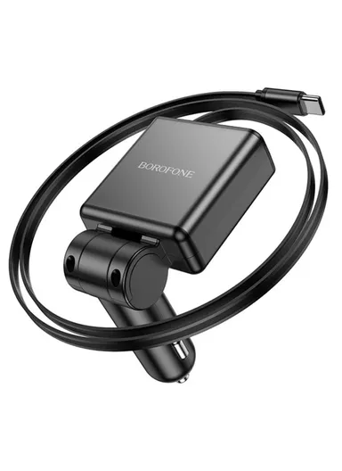 60W Smart PD Dual USB-C Charger with 80cm Extension Cable BZ33