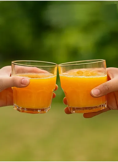 6-Pcs 180ml Modern Elegant Beverages Glass Cups Set