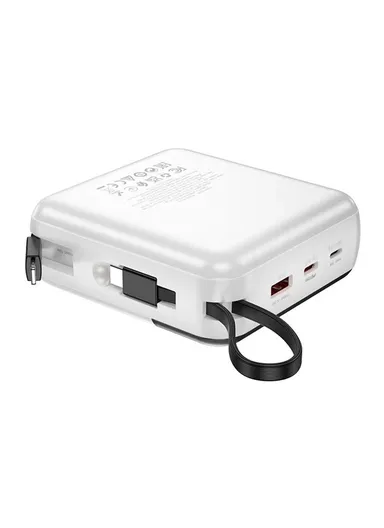 20000mAh Fast Charging Power Bank with LED Display, Type-C, USB-A &amp; Lightning Output