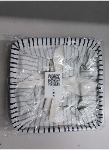 4 Grids Storage Box Organizer with Dotted Design, Foldable Drawer Divider for Multi-Purpose Use (W20 × D20 × H10)cm – White