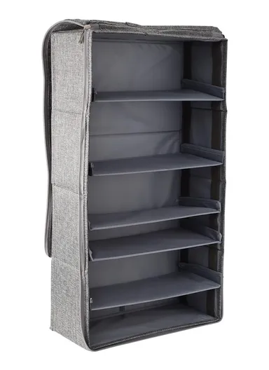 Portable Durable &amp; Sturdy Non woven Fabric Storage Box, Multi-Purpose Storage Organizer Box (L59 x W32 x H13)cm - Grey