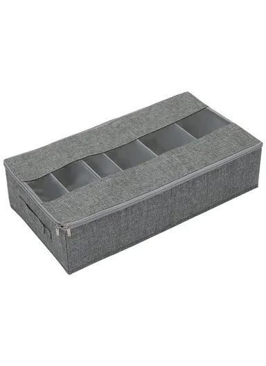 Portable Durable &amp; Sturdy Non woven Fabric Storage Box, Multi-Purpose Storage Organizer Box (L59 x W32 x H13)cm - Grey