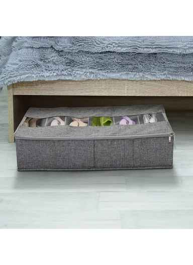 Portable Durable &amp; Sturdy Non woven Fabric Storage Box, Multi-Purpose Storage Organizer Box (L59 x W32 x H13)cm - Grey