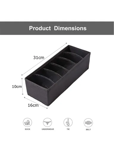 Portable Durable &amp; Sturdy Non-Woven Fabric Storage Box, Clothes &amp; Accessories Organizer 