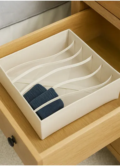 Portable Durable &amp; Sturdy Non woven Fabric Storage Box, Multi-Purpose Storage Organizer Box (L32 x W32 x H10)cm - Beige