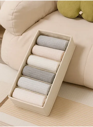 Portable Durable &amp; Sturdy Non woven Fabric Storage Box, Multi-Purpose Storage Organizer Box (L36 x W16 x H10)cm - Beige