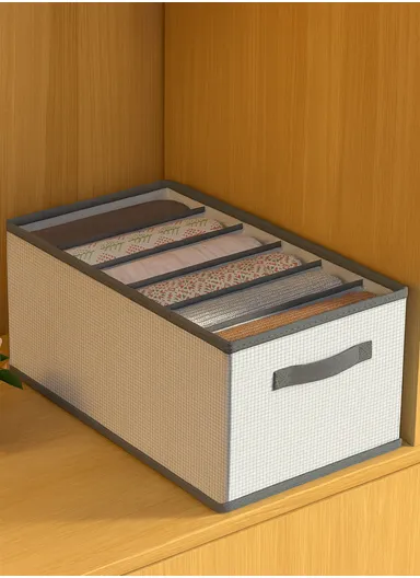 Portable Durable &amp; Sturdy Oxford Fabric Storage Box, Multi-Purpose Storage Organizer Box (L44 × W25 × H17)cm