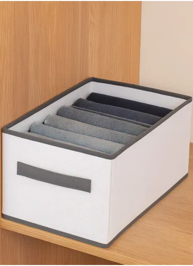 Portable Durable &amp; Sturdy Oxford Fabric Storage Box, Multi-Purpose Storage Organizer Box (L44 × W25 × H17)cm