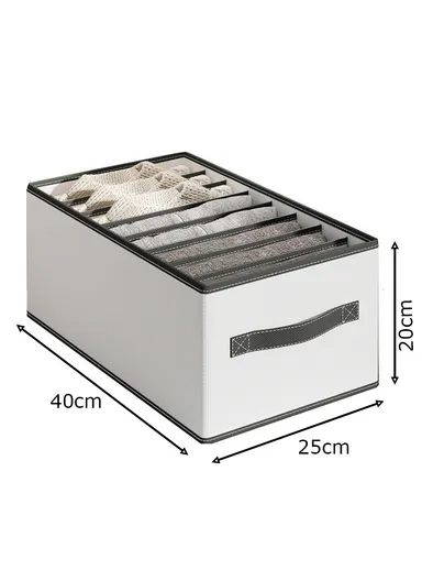 Portable Durable &amp; Sturdy Oxford Fabric Storage Box, Multi-Purpose Storage Organizer Box (L40 × W25 × H20)cm