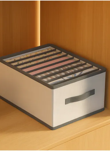 Portable Durable &amp; Sturdy Oxford Fabric Storage Box, Multi-Purpose Storage Organizer Box (L32 × W25 × H17)cm