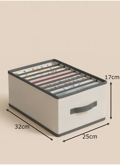 Portable Durable &amp; Sturdy Oxford Fabric Storage Box, Multi-Purpose Storage Organizer Box (L32 × W25 × H17)cm