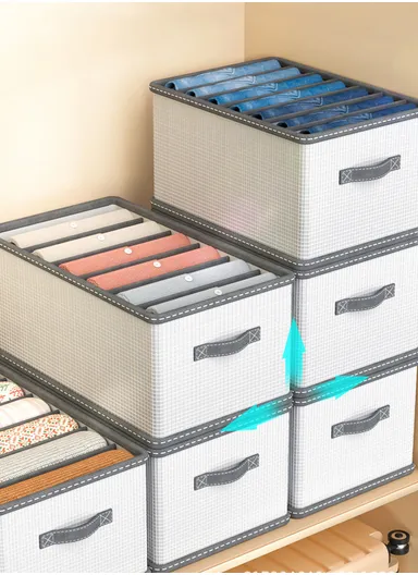 Portable Durable &amp; Sturdy Oxford Fabric Storage Box, Multi-Purpose Storage Organizer Box (L32 × W25 × H17)cm