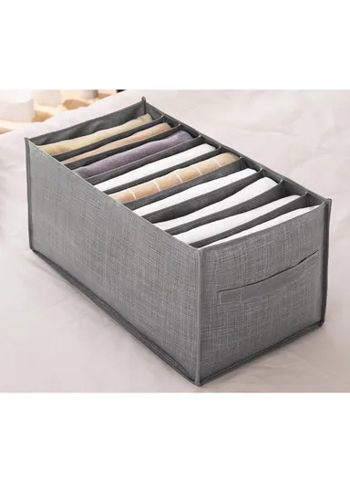 9-GRID Portable Durable &amp; Sturdy Non woven Fabric Storage Box, Multi-Purpose Storage Organizer Box (L44 x W25 x H22)cm - Large