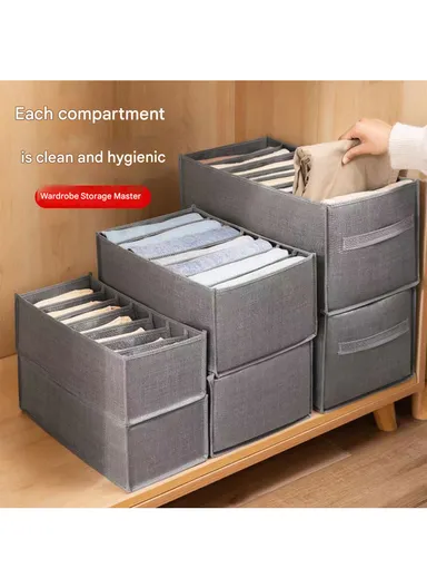 9-GRID Portable Durable &amp; Sturdy Non woven Fabric Storage Box, Multi-Purpose Storage Organizer Box (L44 x W25 x H22)cm - Large