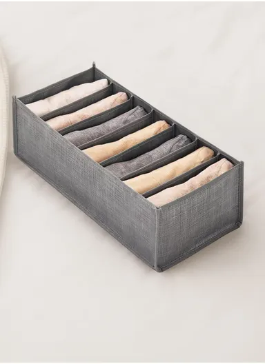 7-GRID Portable Durable &amp; Sturdy Non woven Fabric Storage Box, Multi-Purpose Storage Organizer Box (L35 x W17 x H12)cm - Small