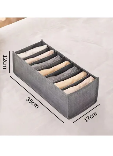 7-GRID Portable Durable &amp; Sturdy Non woven Fabric Storage Box, Multi-Purpose Storage Organizer Box (L35 x W17 x H12)cm - Small