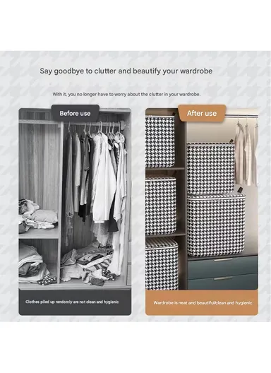 7-GRID Portable Durable &amp; Sturdy Non woven Fabric Storage Box, Multi-Purpose Storage Organizer Box (L35 x W17 x H12)cm - Small