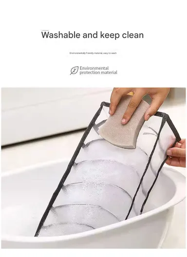 11-Grid Mesh Storage Organizer, Multi-Purpose Under-Bed Drawer Storage Box Organizer (L30 x W11 x H11)cm - Grey