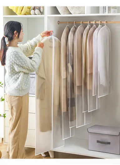 5Pcs Clothes Dust Cover Garment Bag, Protective Suit &amp; Dress Organizer (L120 × W60)cm 